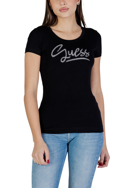 Guess T-Shirt Donna Guess W6RI24 J1314 black  black