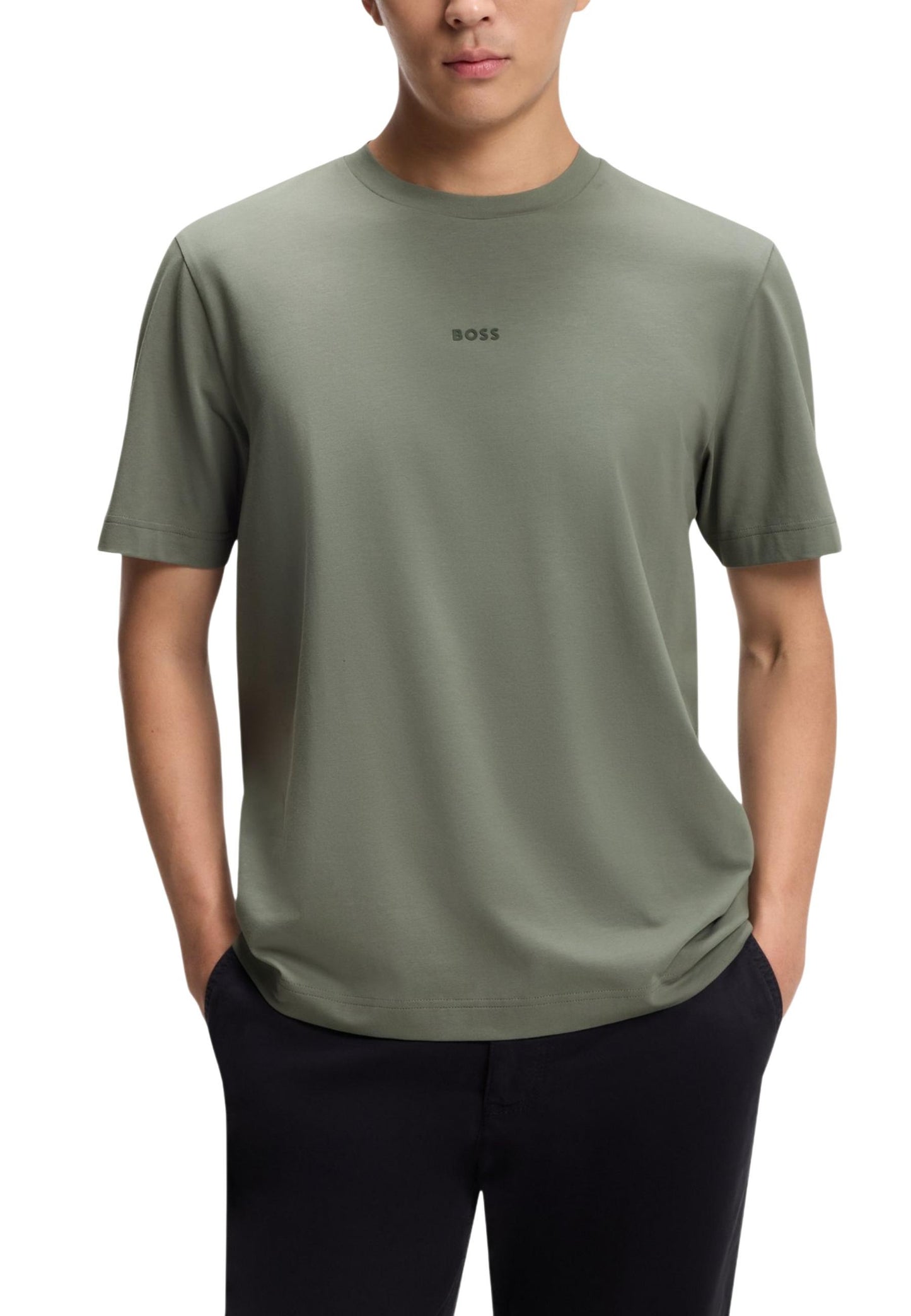 Boss T-Shirt Uomo Boss 50473278 grey  grey