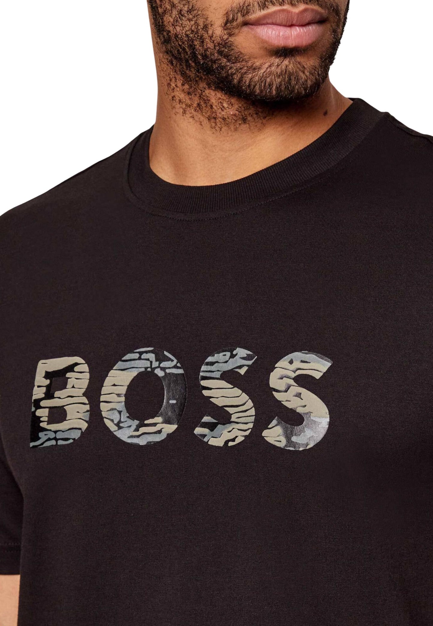 Boss T-Shirt Uomo Boss 50556009 black  black