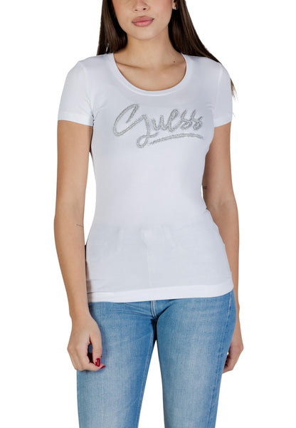 Guess T-Shirt Donna Guess W6RI24 J1314 white  white