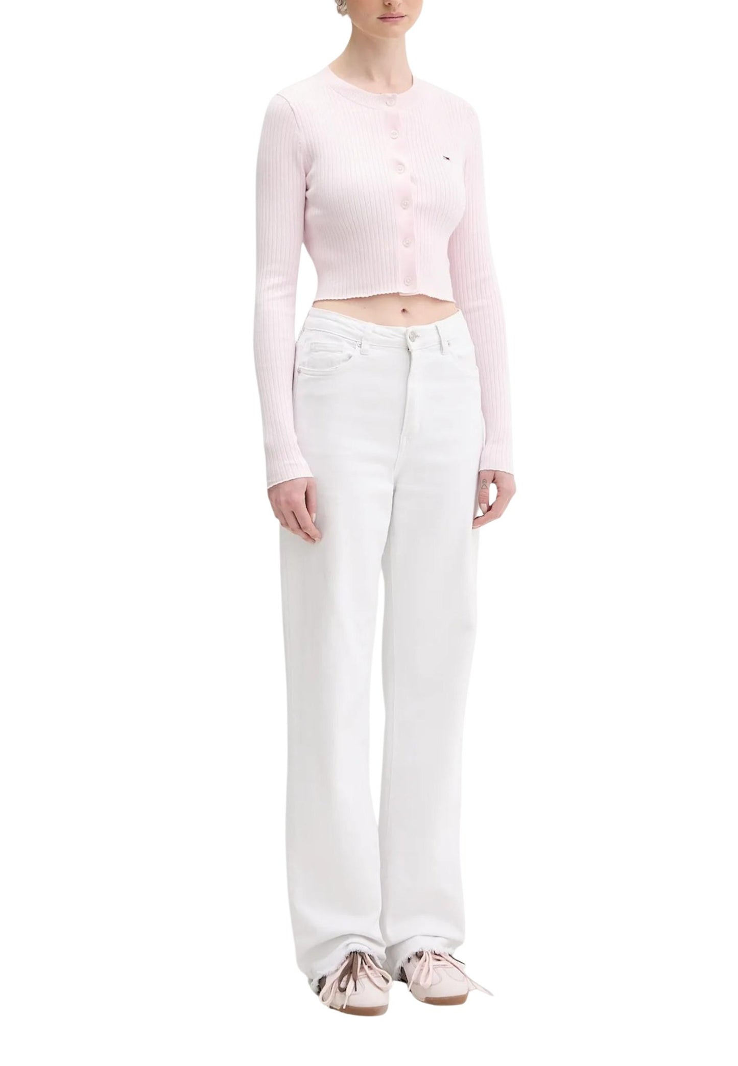 Tommy Hilfiger Jeans Cardigan Donna Tommy Hilfiger Jeans DW0DW22023 pink  pink