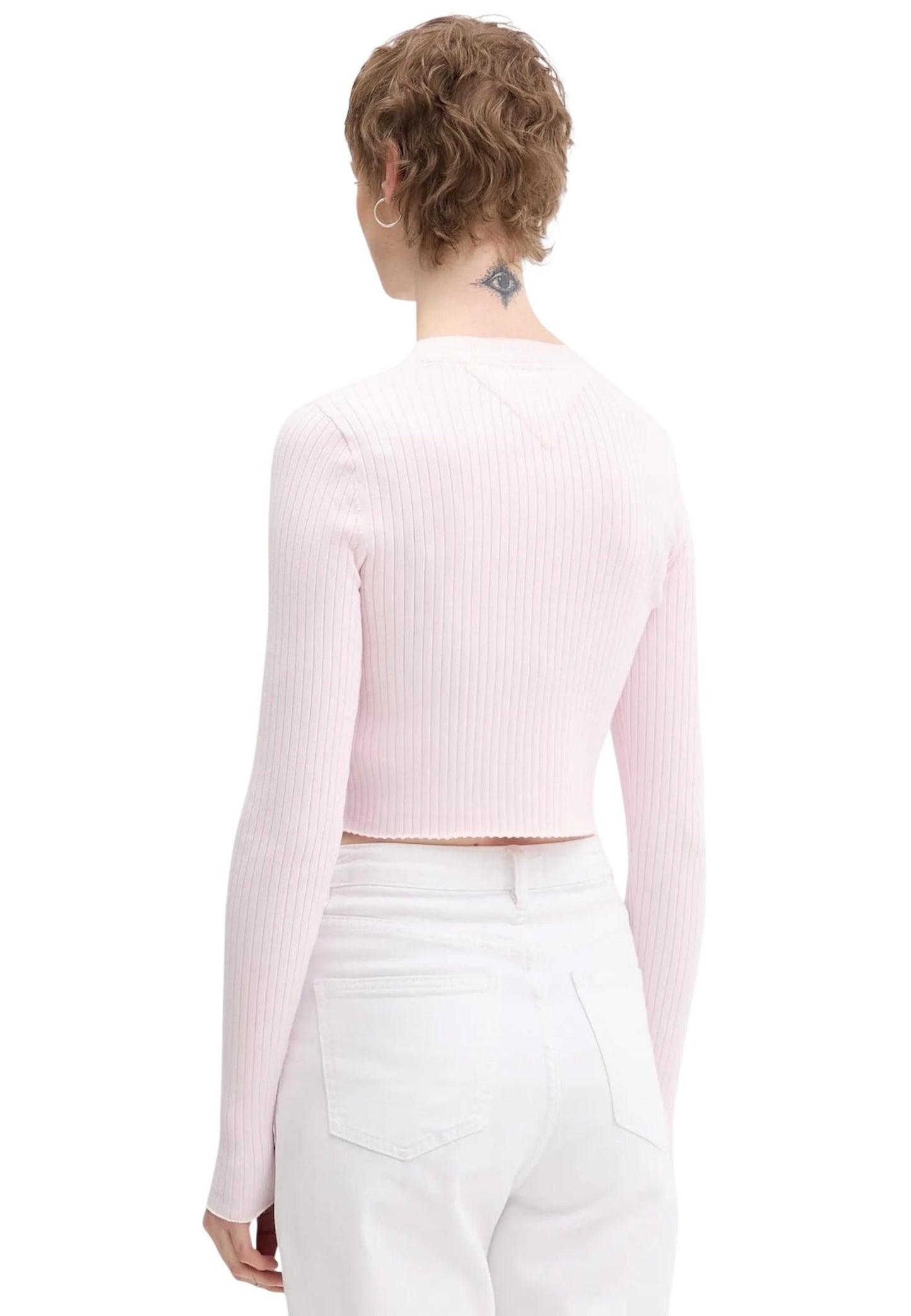 Tommy Hilfiger Jeans Cardigan Donna Tommy Hilfiger Jeans DW0DW22023 pink  pink