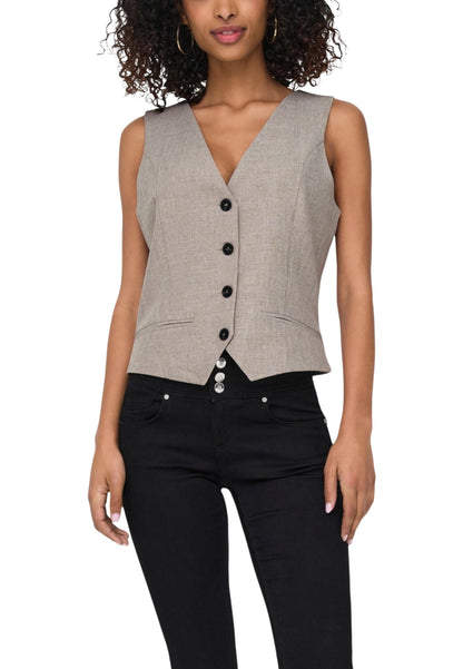 Only Gilet Donna Only 15336753 beige  beige