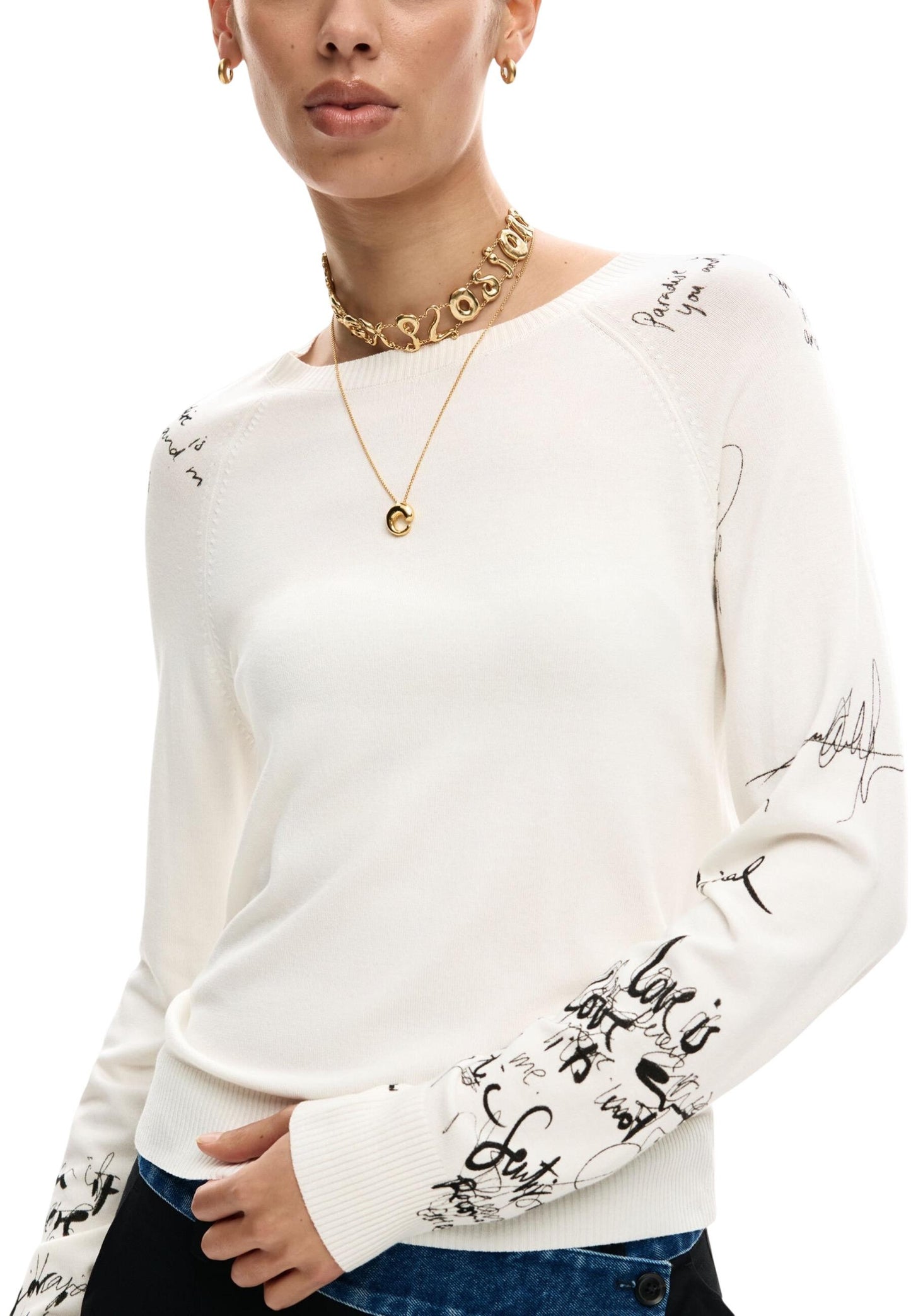 Desigual Maglia Donna Desigual 26SWJF10 beige  beige