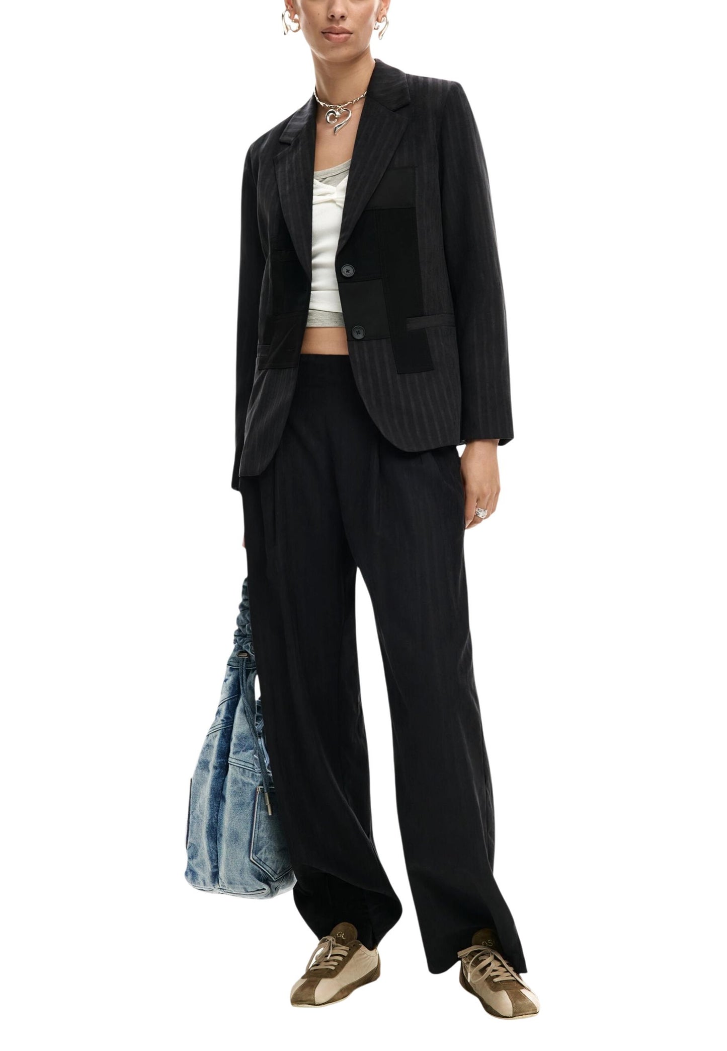 Desigual Pantaloni Donna Desigual 26SWPW31 black  black