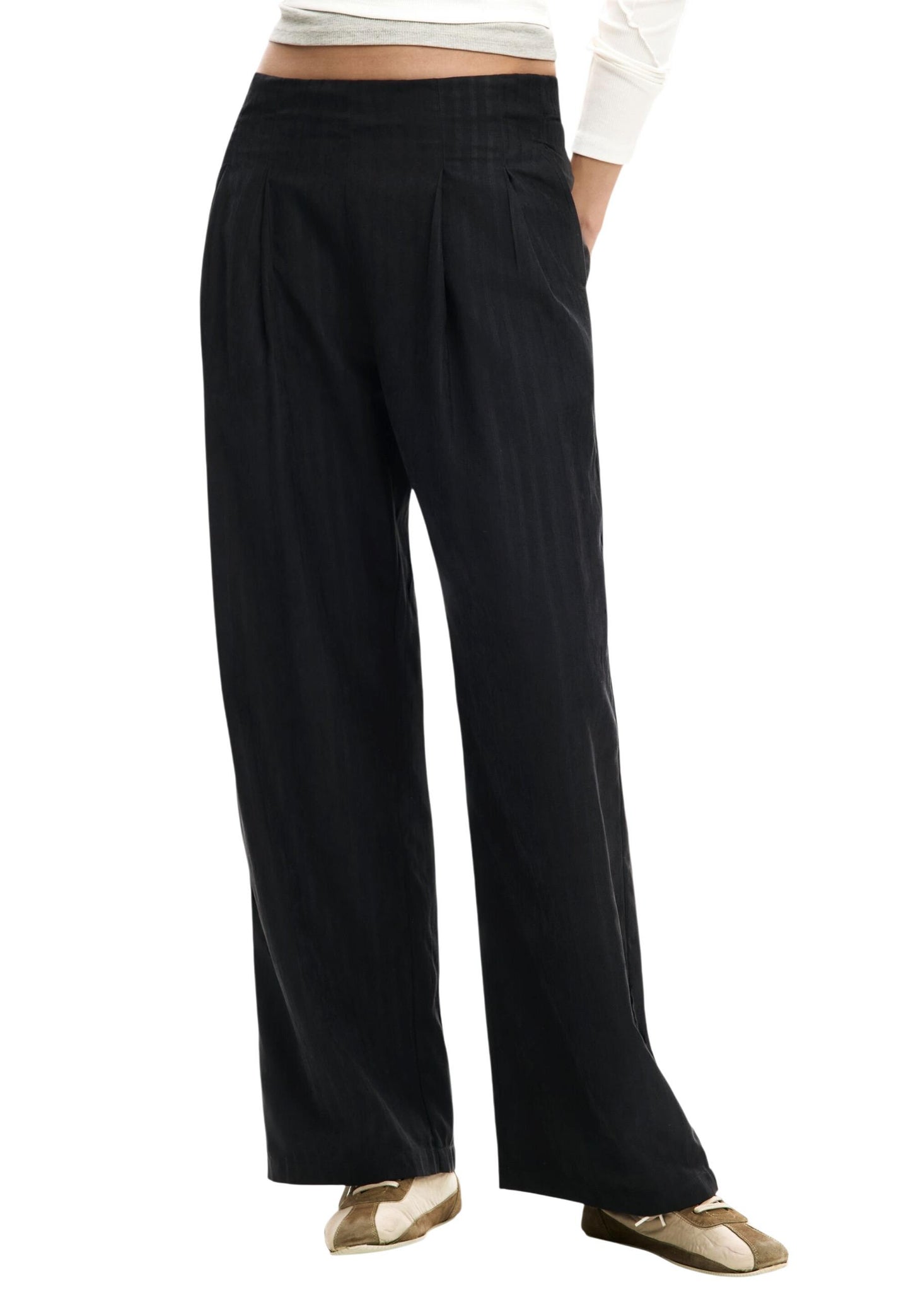 Desigual Pantaloni Donna Desigual 26SWPW31 black  black