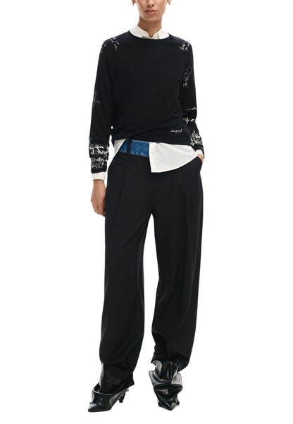 Desigual Maglia Donna Desigual 26SWJF10 black  black