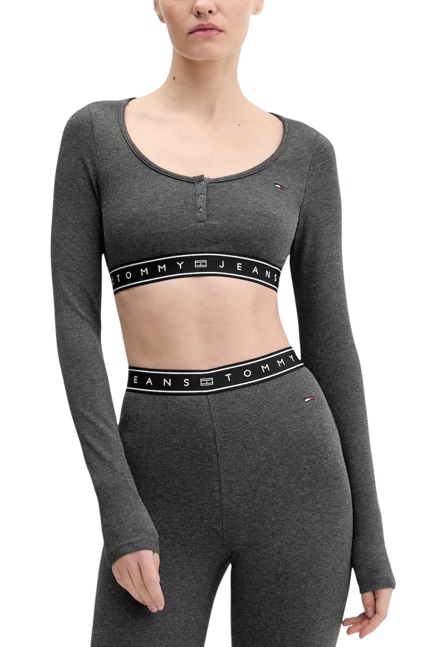 Tommy Hilfiger Jeans T-Shirt Donna Tommy Hilfiger Jeans DW0DW22538 grey  grey