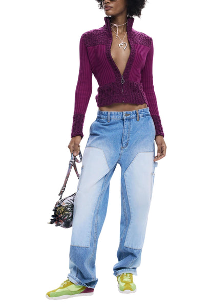 Desigual Cardigan Donna Desigual 26SWJFX2 fuchsia  fuchsia