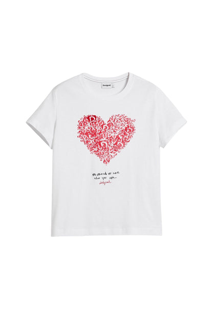 Desigual T-Shirt Donna Desigual 26SWTK06 white  white