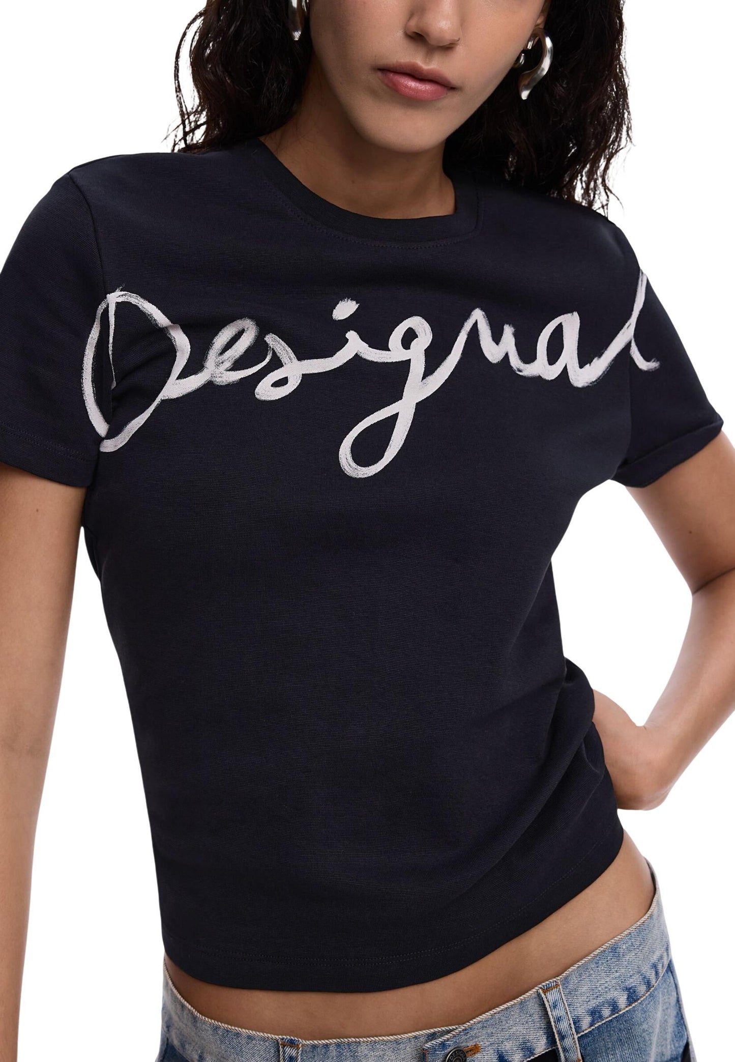 Desigual T-Shirt Donna Desigual 26SWTK07 black  black