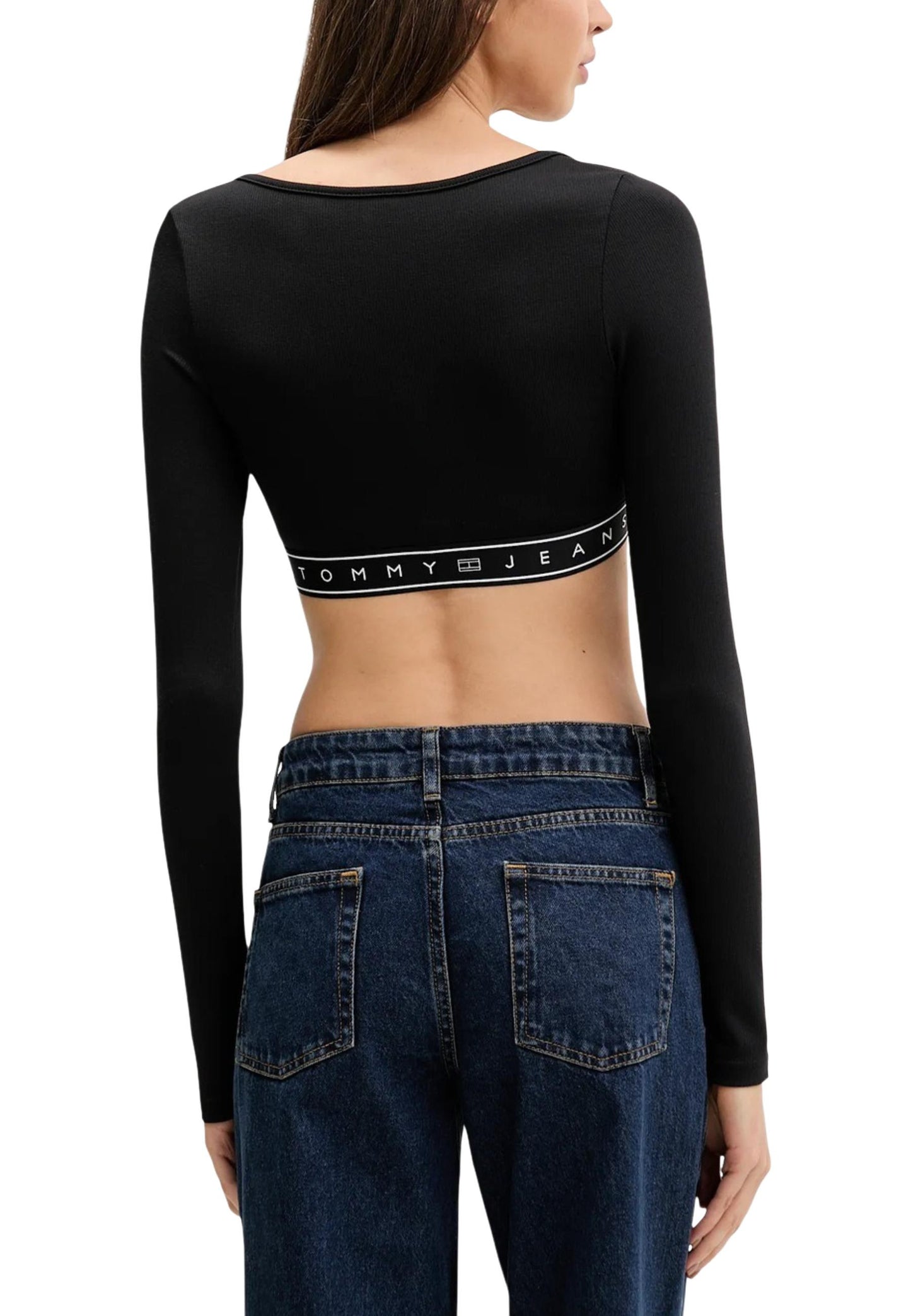 Tommy Hilfiger Jeans T-Shirt Donna Tommy Hilfiger Jeans DW0DW22538 black  black