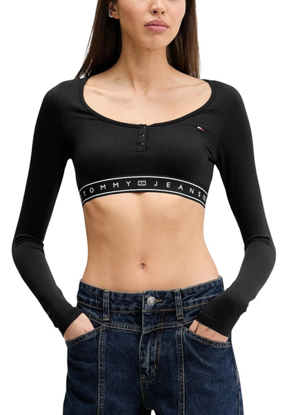 Tommy Hilfiger Jeans T-Shirt Donna Tommy Hilfiger Jeans DW0DW22538 black  black