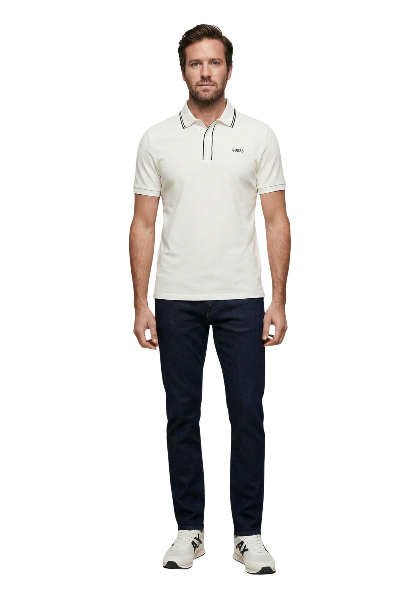 Guess Polo Uomo Guess M6GP27 K3179 white  white
