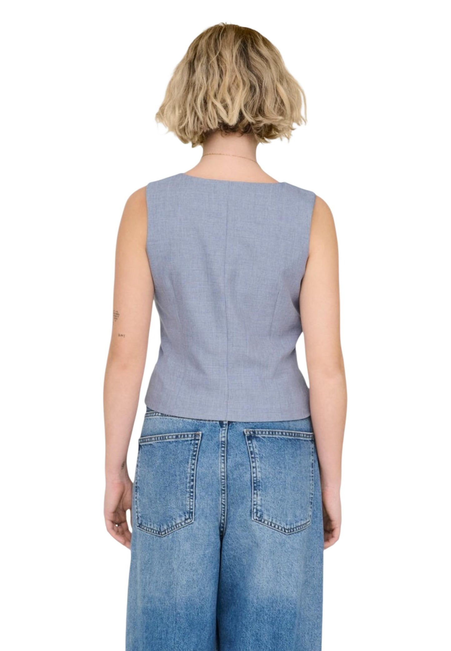 Only Gilet Donna Only 15336753 light blue  light blue