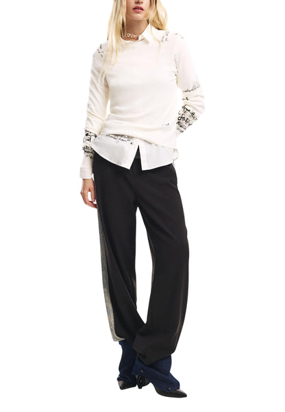 Desigual Pantaloni Donna Desigual 26SWPW26 black  black