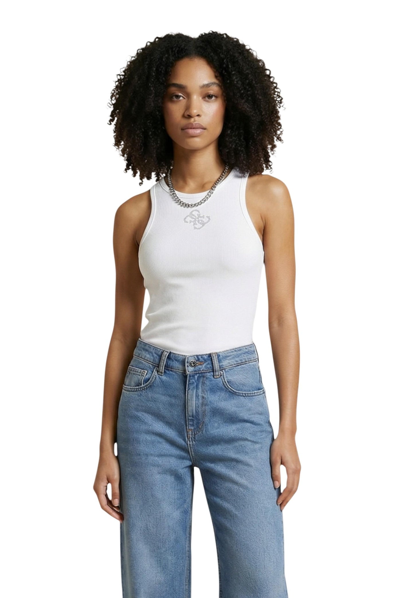 Guess Canotta Donna Guess W6RP39 KD092 white  white