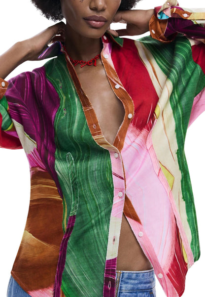 Desigual Camicia Donna Desigual 26SWCWX4 green  green