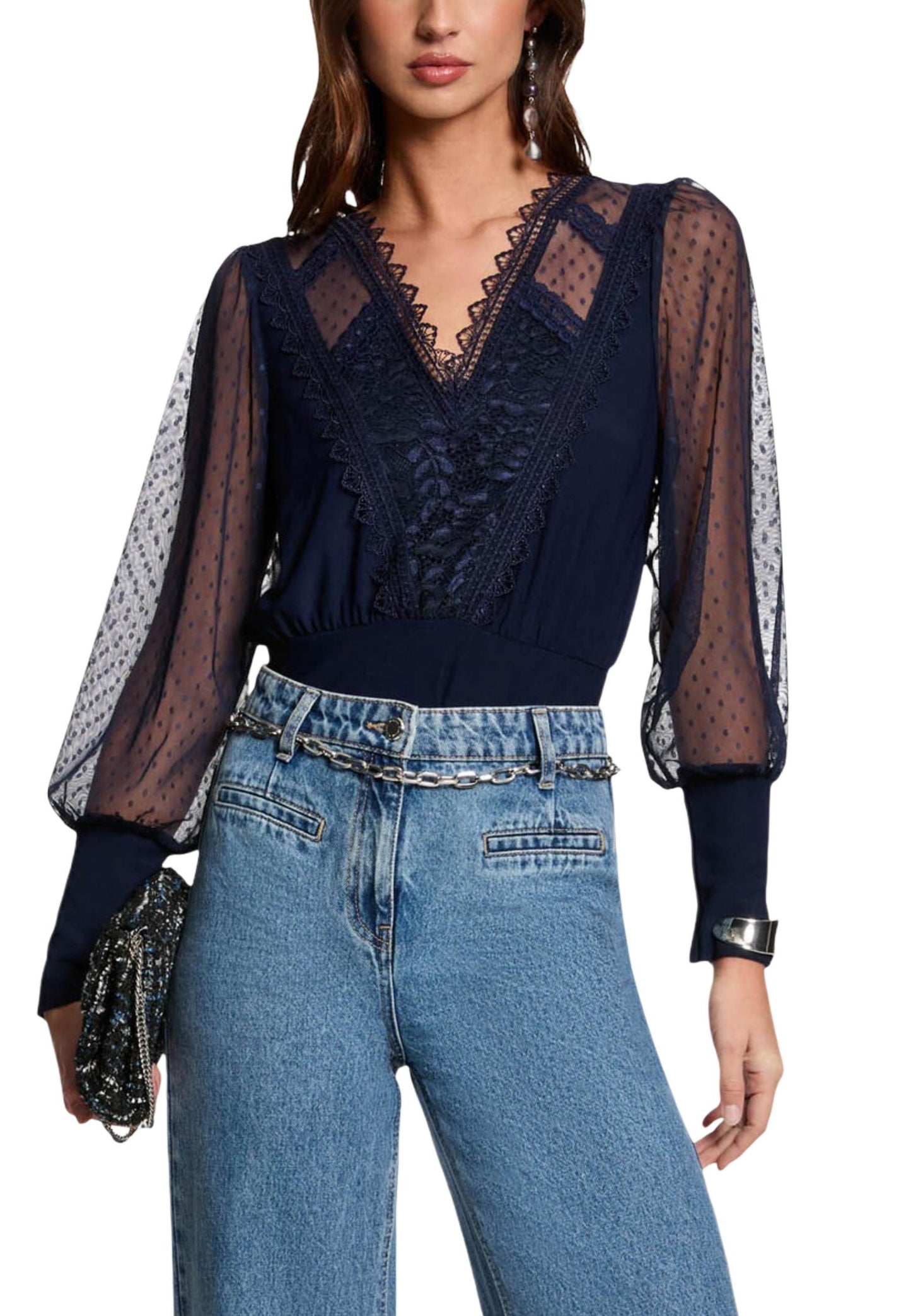 Morgan De Toi Blouse Donna Morgan De Toi 251-TAGADO blue  blue