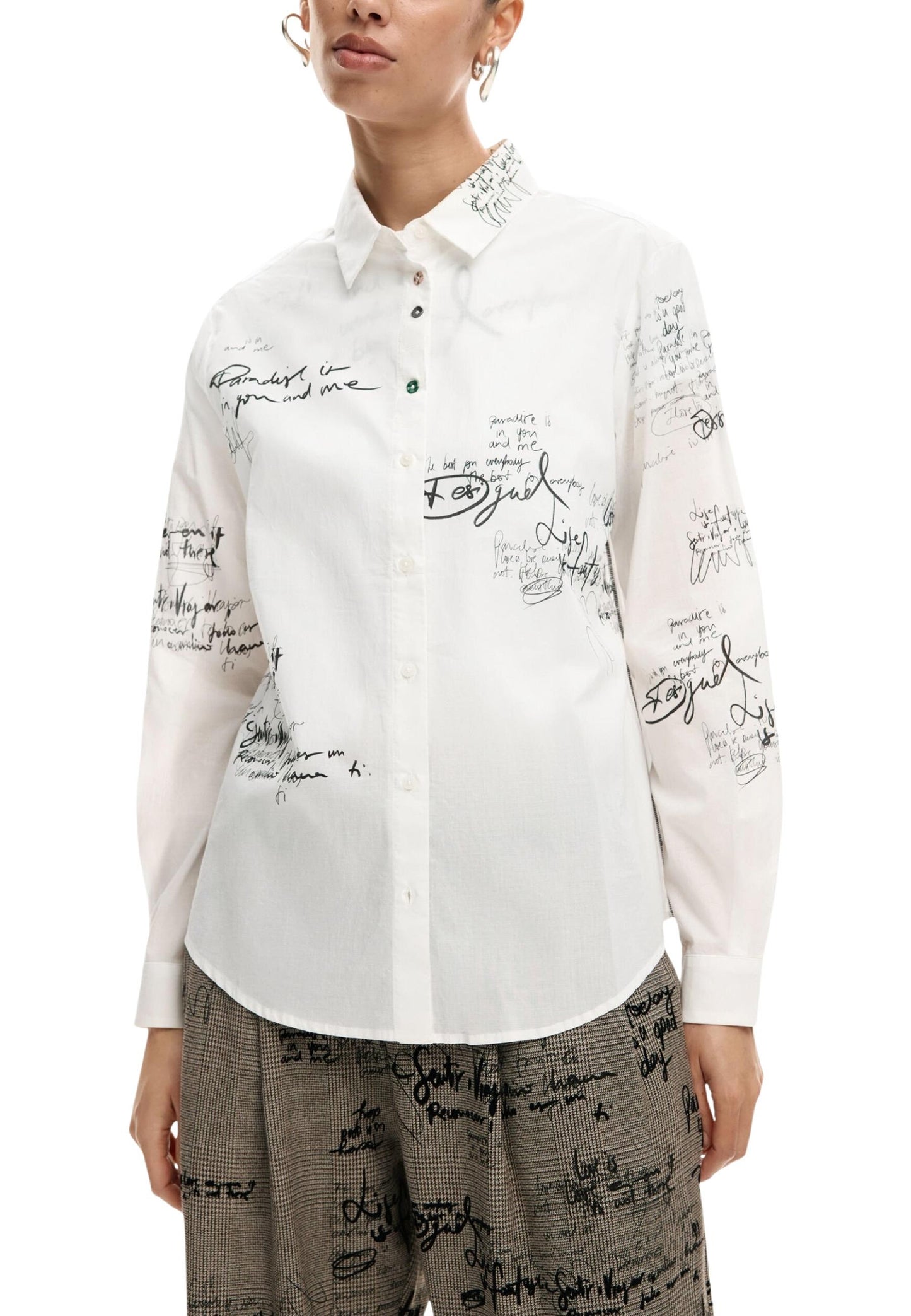 Desigual Camicia Donna Desigual 26SWCW09 white  white