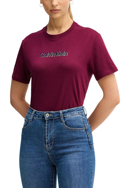 Calvin Klein Jeans T-Shirt Donna Calvin Klein Jeans LV047E821G bordeaux  bordeaux