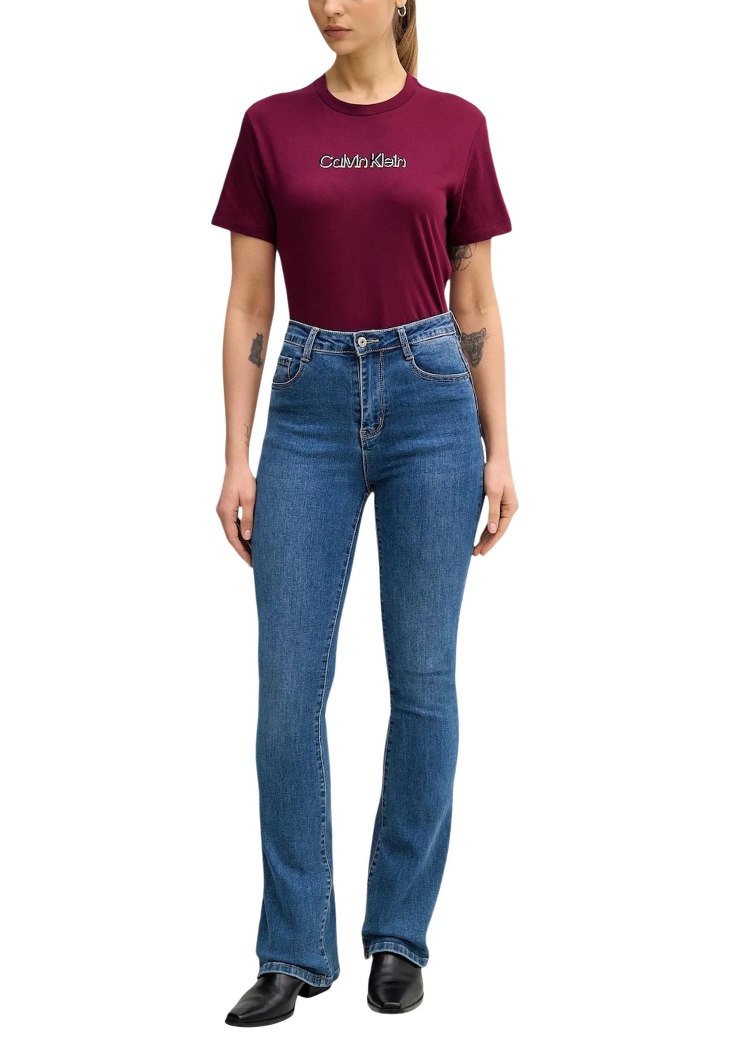 Calvin Klein Jeans T-Shirt Donna Calvin Klein Jeans LV047E821G bordeaux  bordeaux