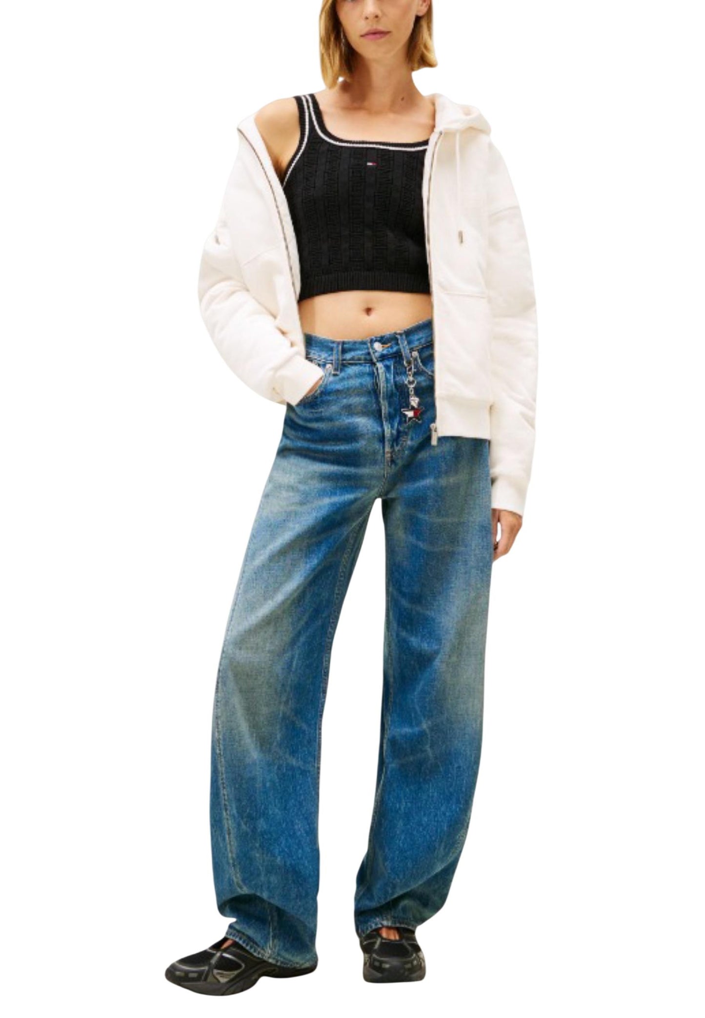 Tommy Hilfiger Jeans Top Donna Tommy Hilfiger Jeans DW0DW22027 black  black
