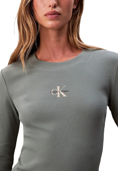 Calvin Klein Jeans Maglia Donna Calvin Klein Jeans LV047A803G green  green