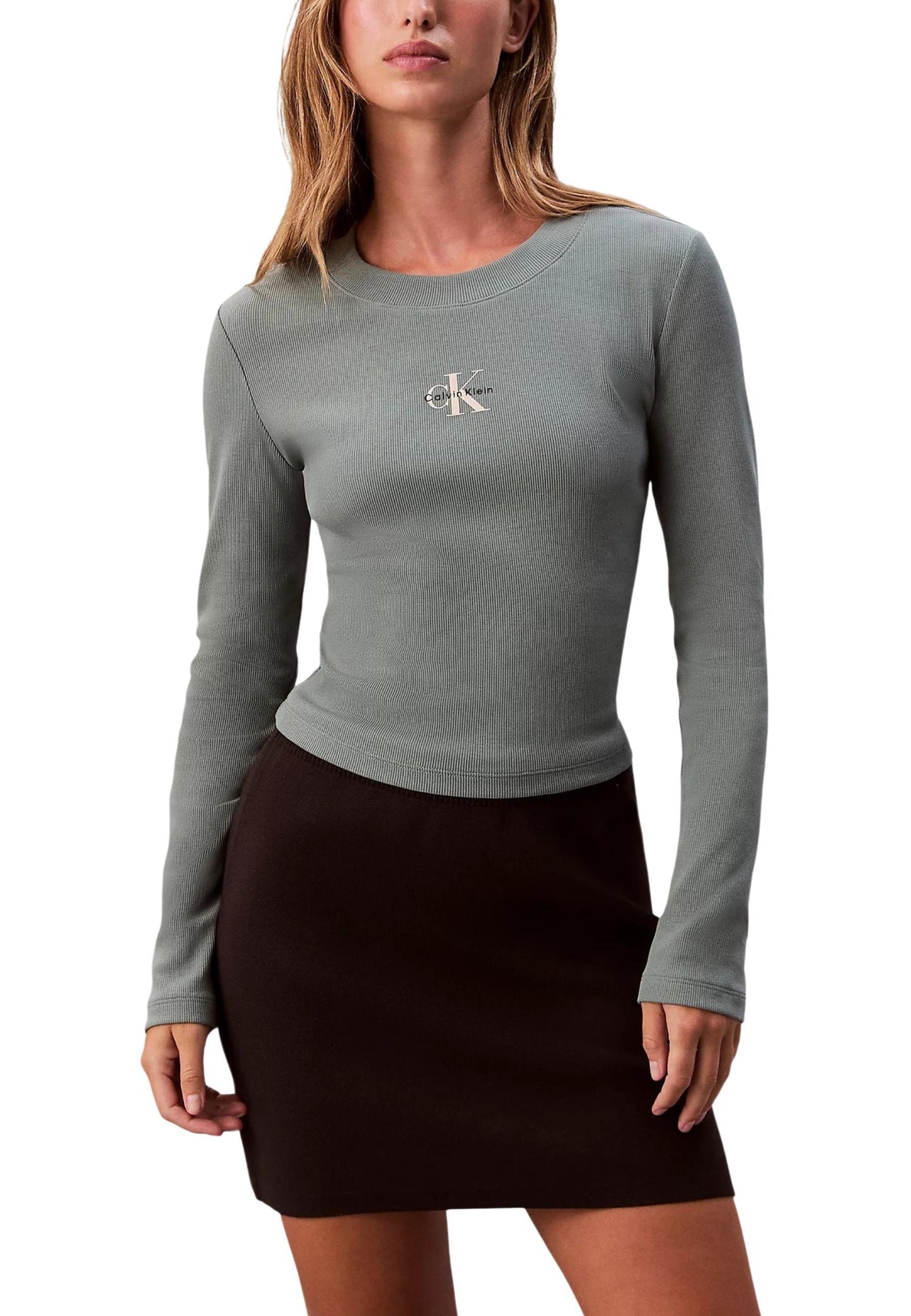 Calvin Klein Jeans Maglia Donna Calvin Klein Jeans LV047A803G green  green
