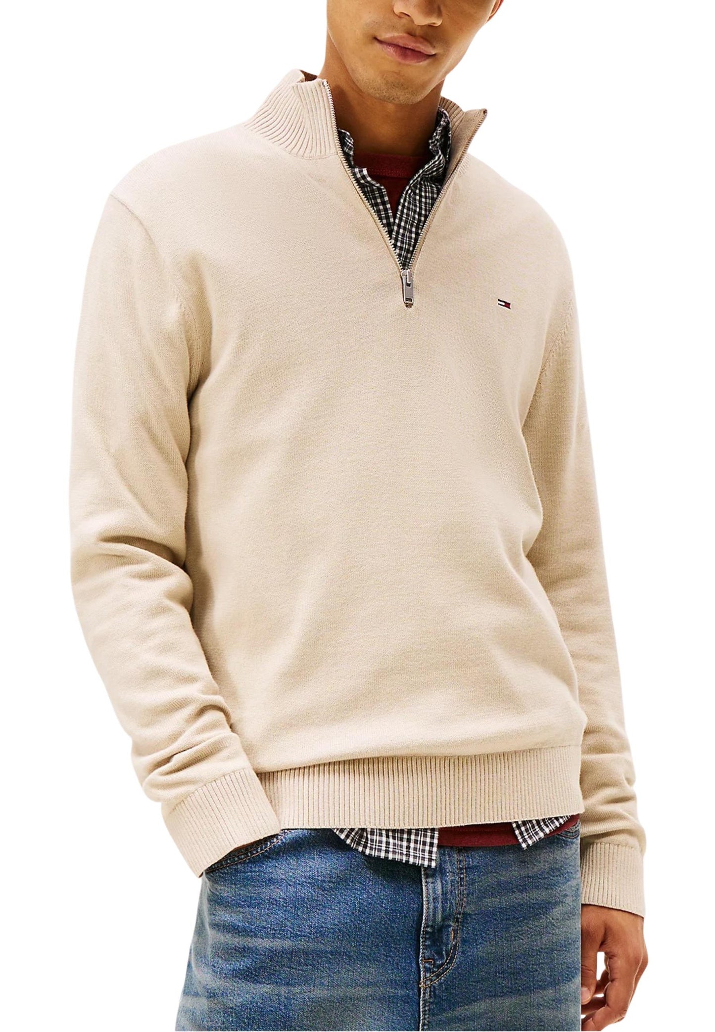Tommy Hilfiger Jeans Felpa Uomo Tommy Hilfiger Jeans DM0DM21654 beige  beige