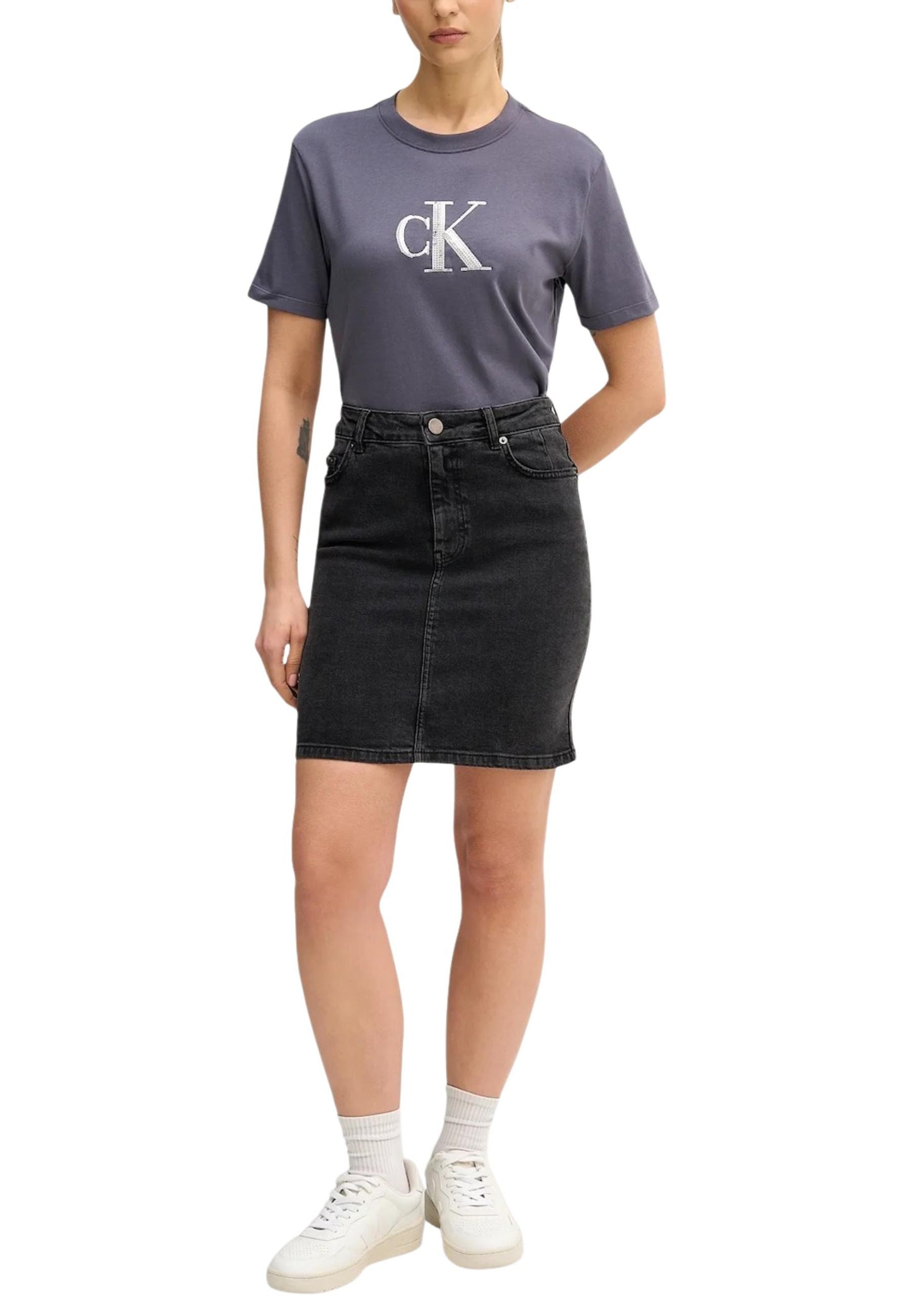 Calvin Klein Jeans T-Shirt Donna Calvin Klein Jeans LV044E215G grey  grey