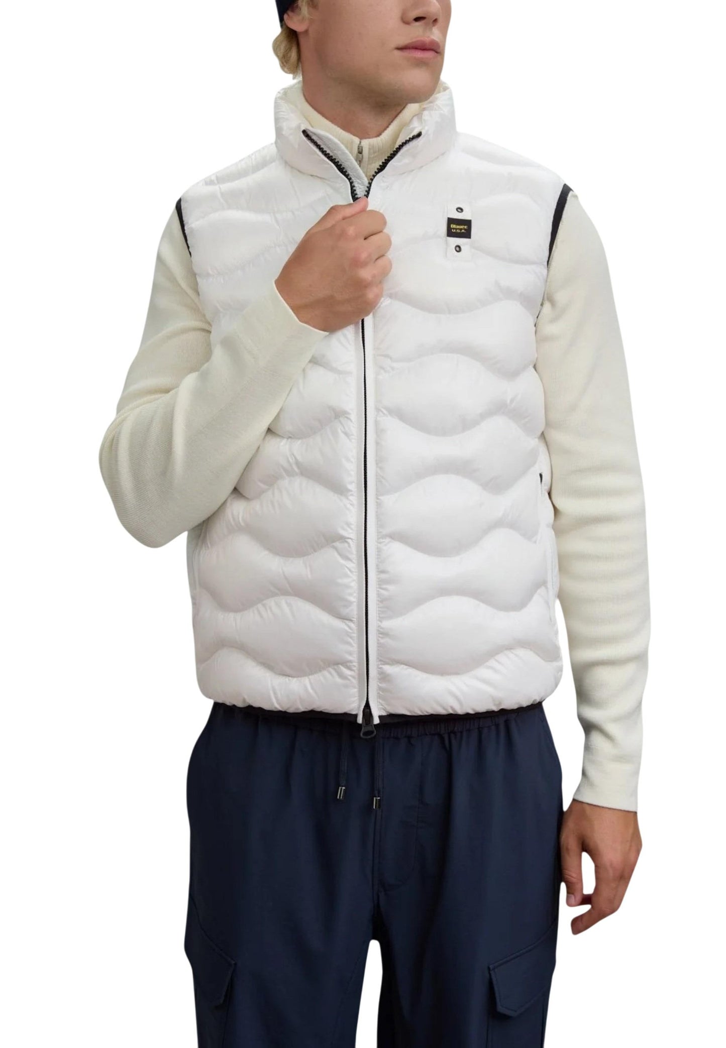 Blauer Gilet Uomo Blauer 26SBLUX02184 white  white
