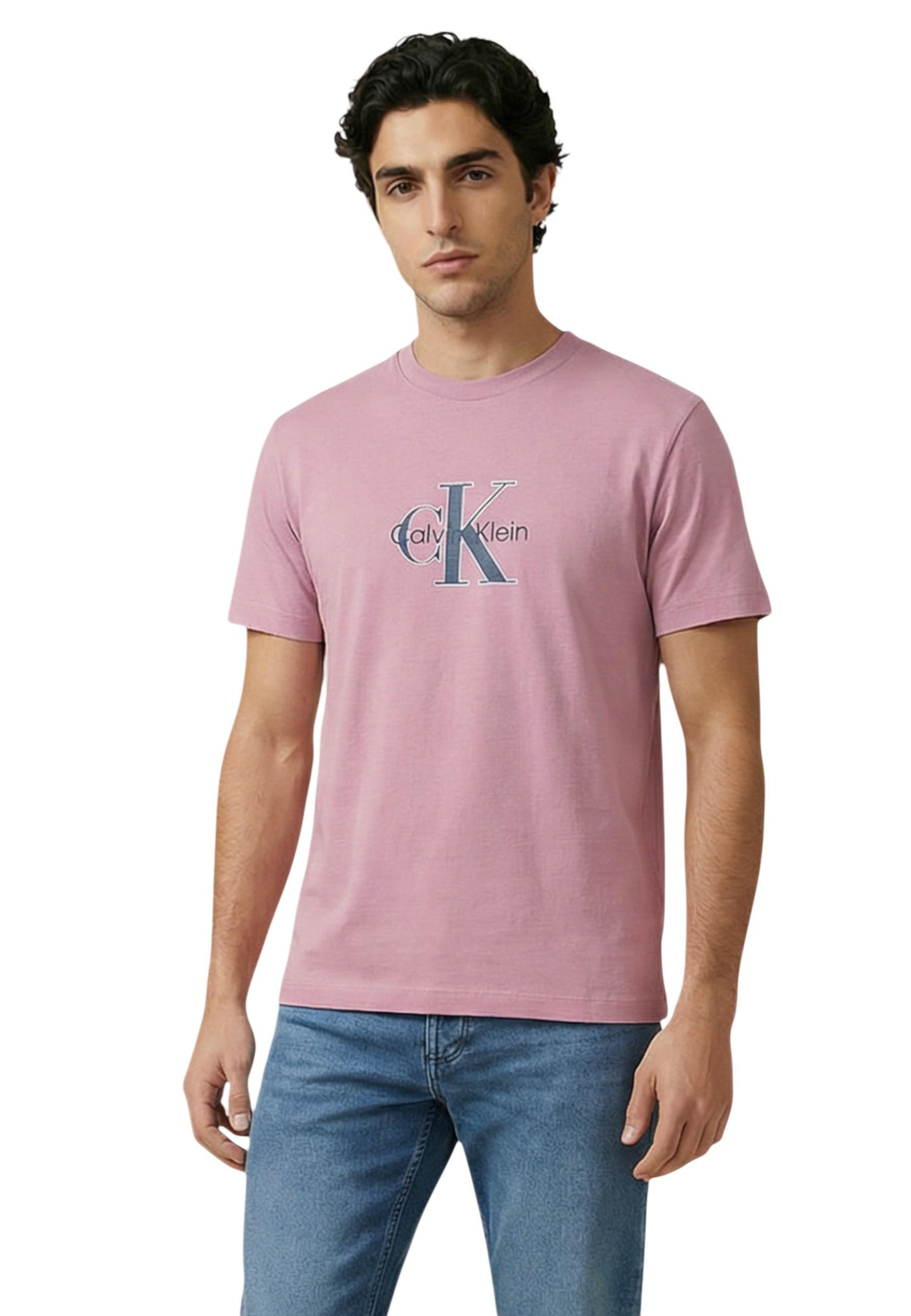 Calvin Klein Jeans T-Shirt Uomo Calvin Klein Jeans LV04RE815G pink  pink