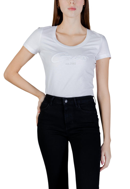 Guess T-Shirt Donna Guess W6GI14 K3033 white  white
