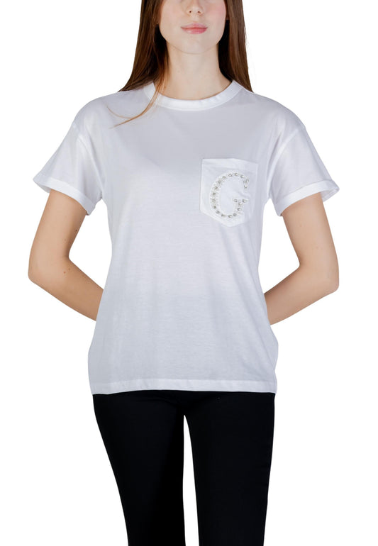 Guess T-Shirt Donna Guess W6GI17 K3037 white  white