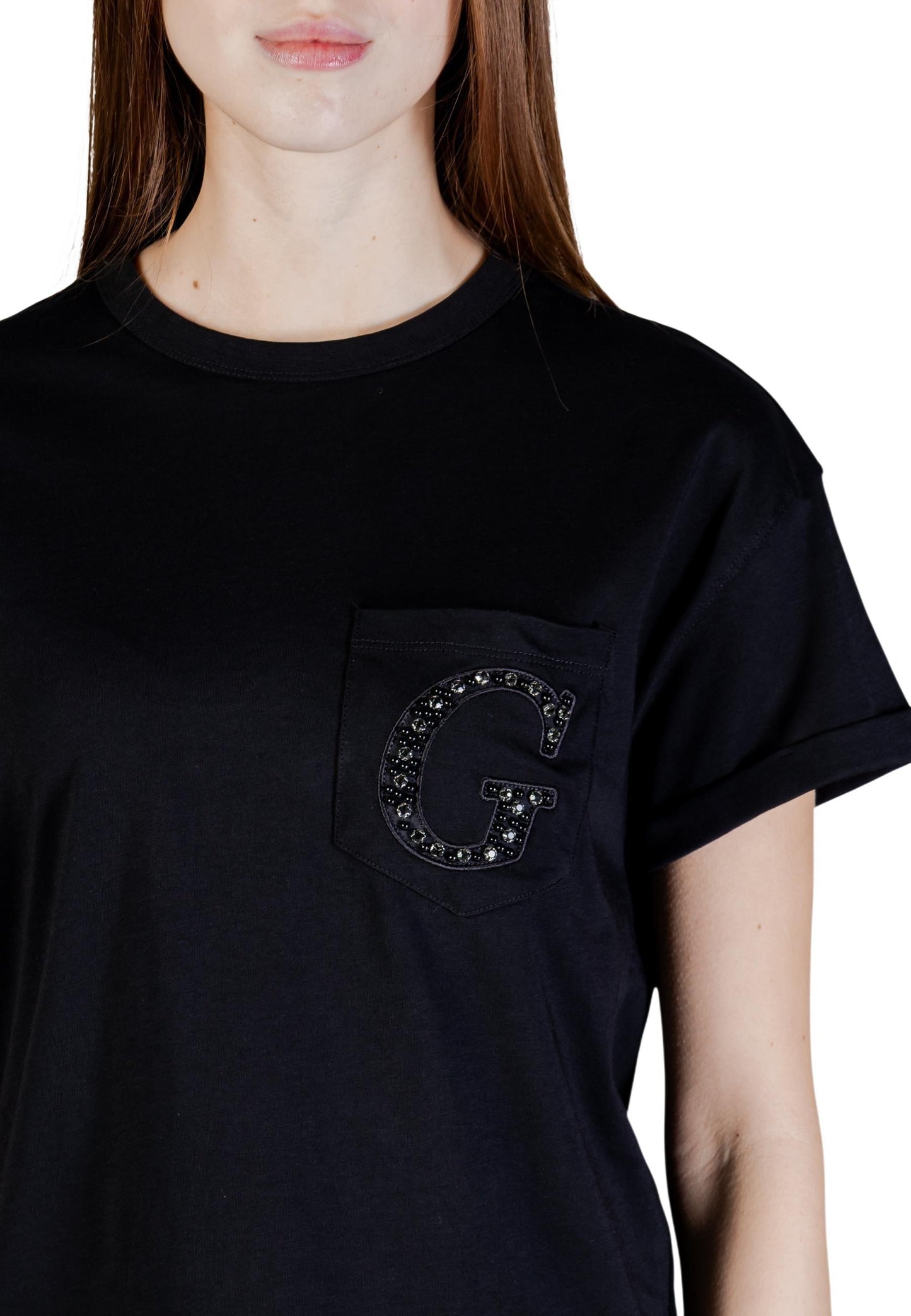 Guess T-Shirt Donna Guess W6GI17 K3037 black  black