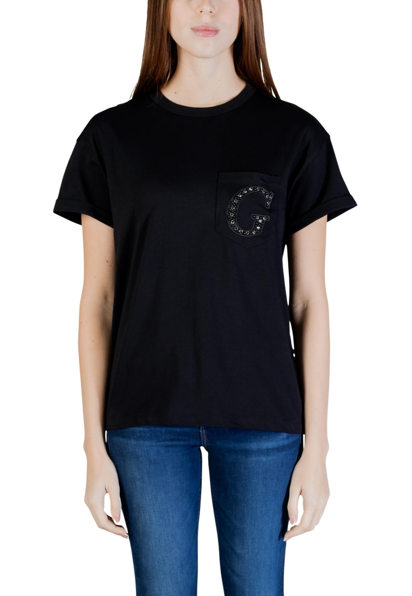 Guess T-Shirt Donna Guess W6GI17 K3037 black  black