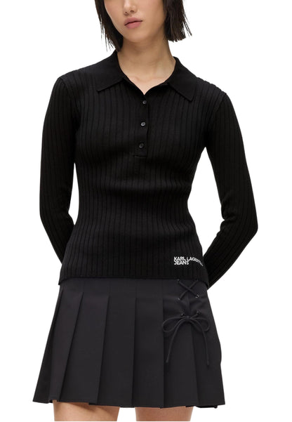 Karl Lagerfeld Jeans Polo Donna Karl Lagerfeld Jeans B1W18026 black  black