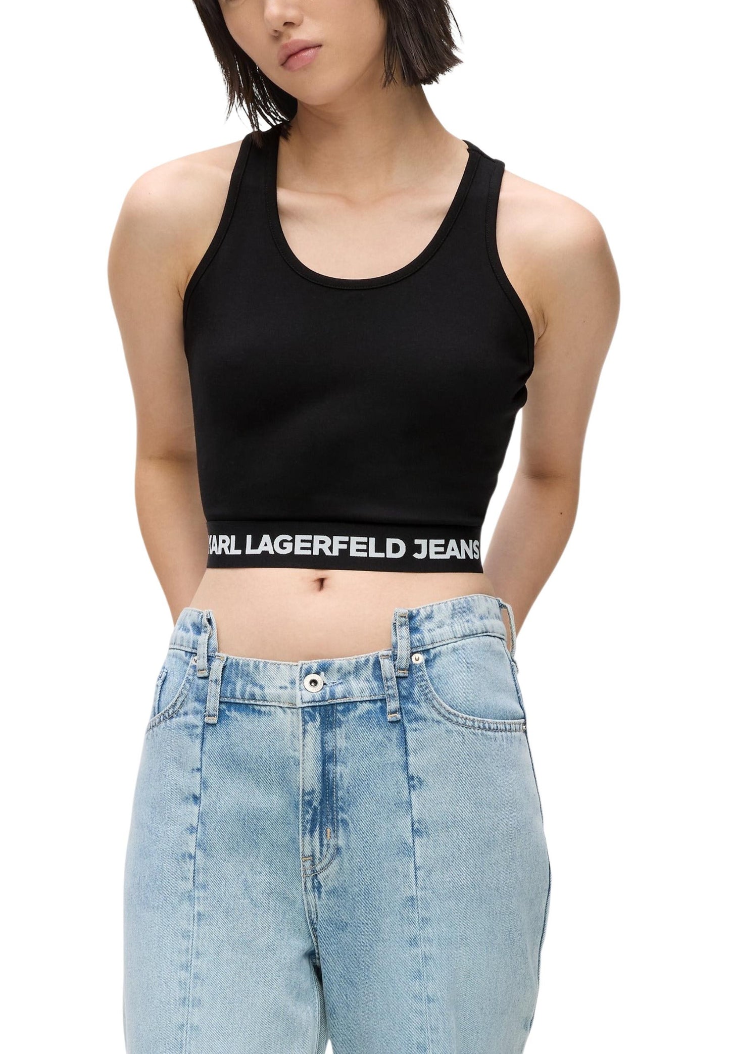 Karl Lagerfeld Jeans Top Donna Karl Lagerfeld Jeans B1W17048 black  black