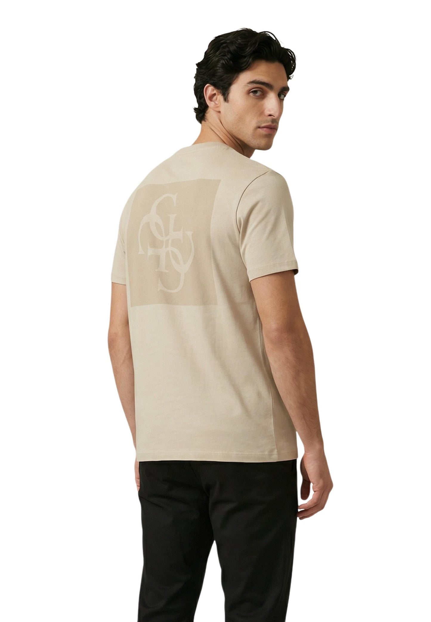 Guess T-Shirt Uomo Guess M6GI27 K3249 beige  beige
