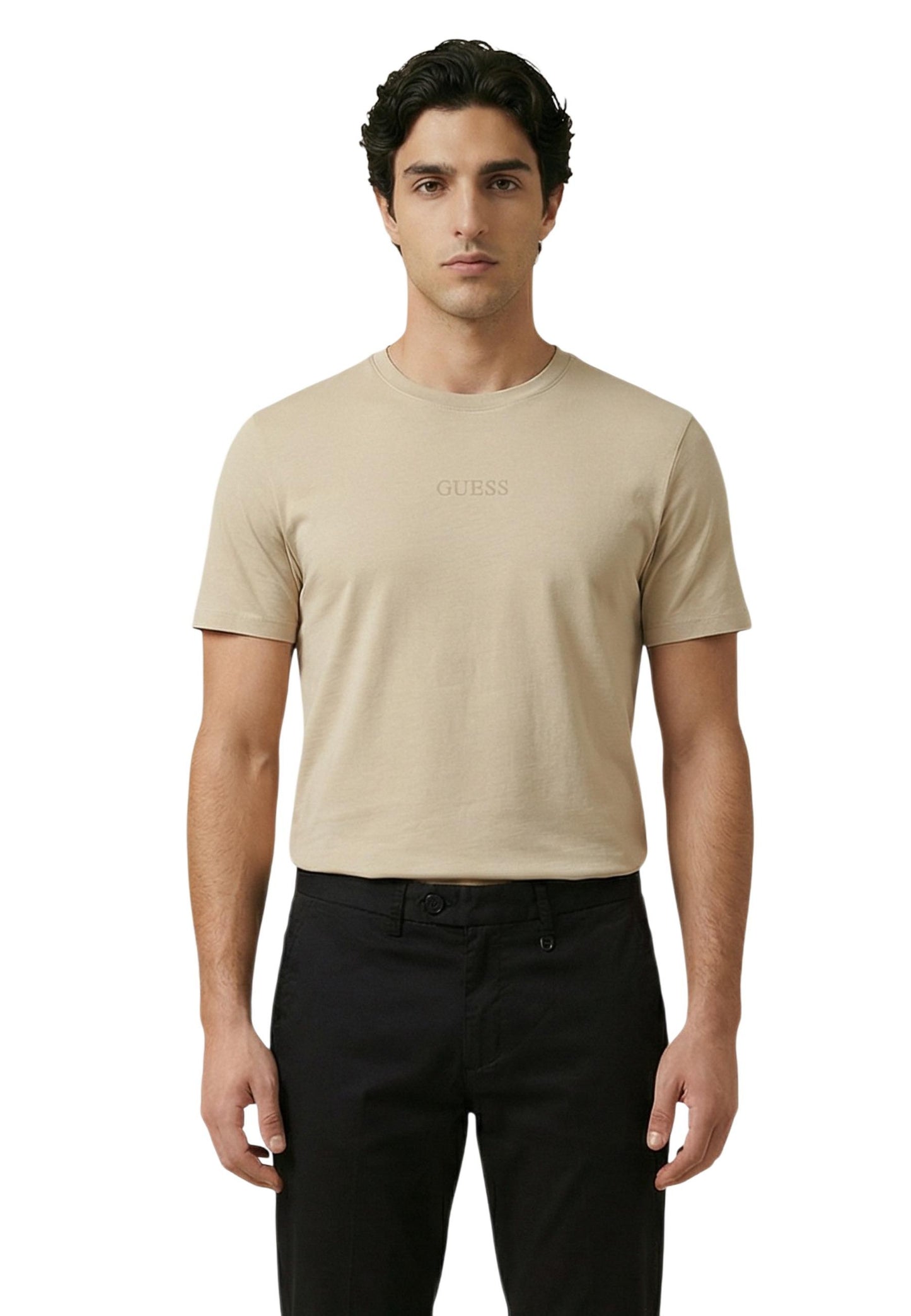 Guess T-Shirt Uomo Guess M6GI27 K3249 beige  beige