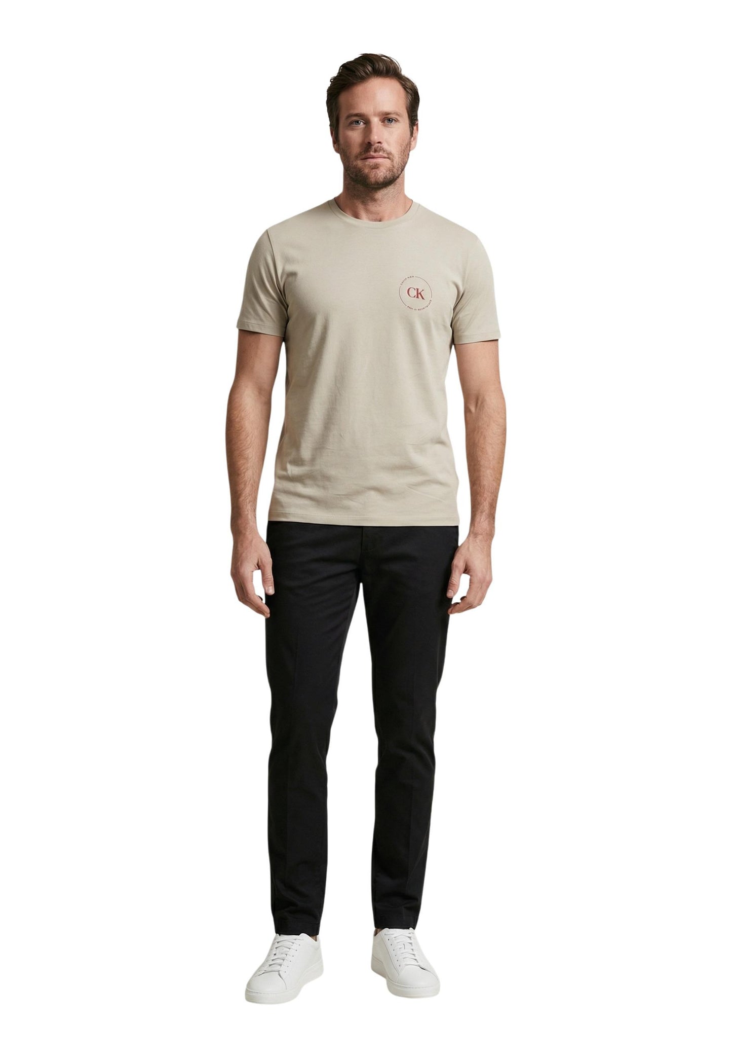 Calvin Klein Jeans T-Shirt Uomo Calvin Klein Jeans LV04RF801G beige  beige
