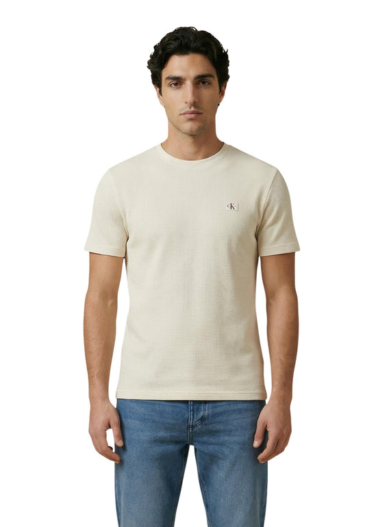 Calvin Klein Jeans T-Shirt Uomo Calvin Klein Jeans LV04RD008G beige  beige