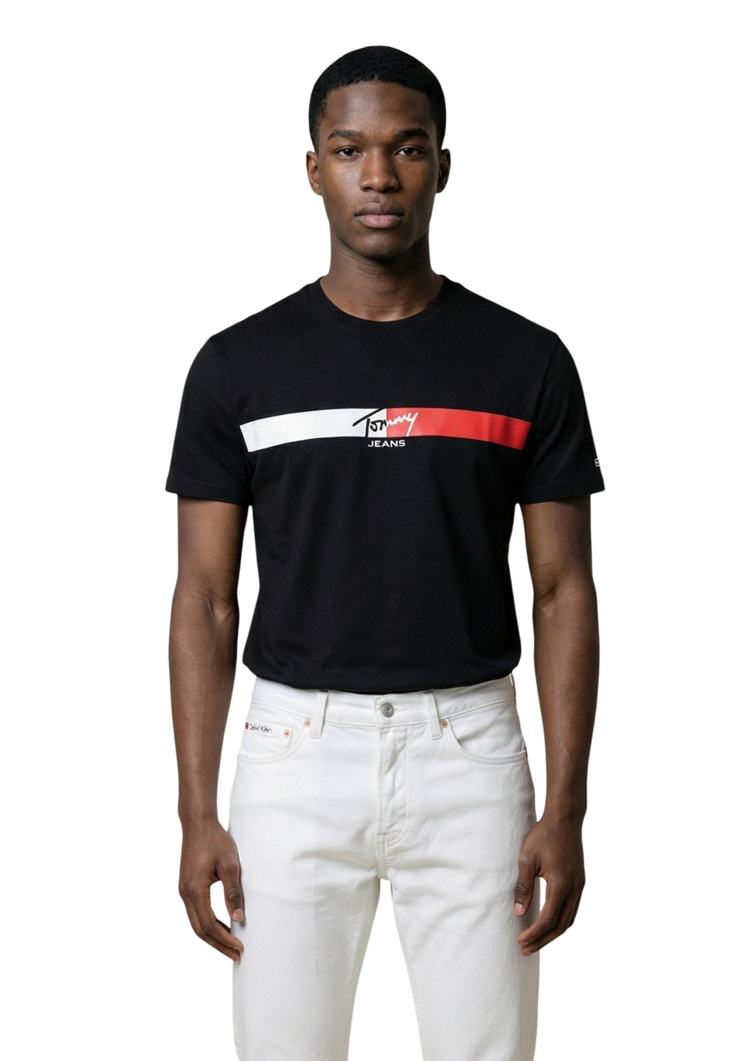 Tommy Hilfiger Jeans T-Shirt Uomo Tommy Hilfiger Jeans DM0DM22539 black  black