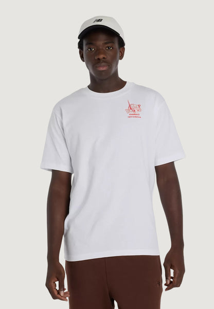 New Balance T-Shirt Uomo New Balance MT61H51D white  white