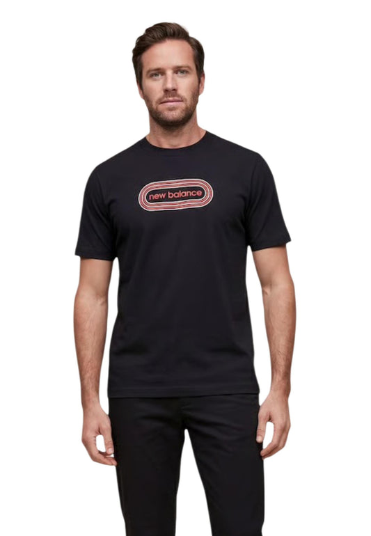 New Balance T-Shirt Uomo New Balance MT61C48BBK black  black