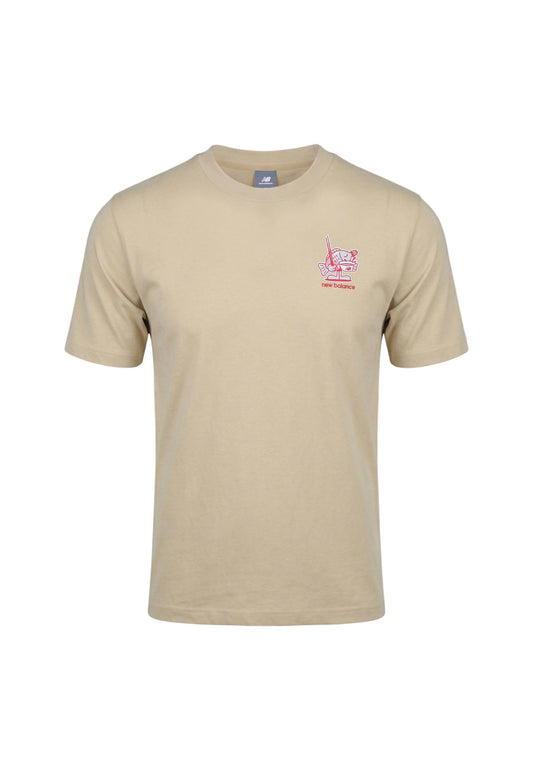 New Balance T-Shirt Uomo New Balance MT61H51D beige  beige