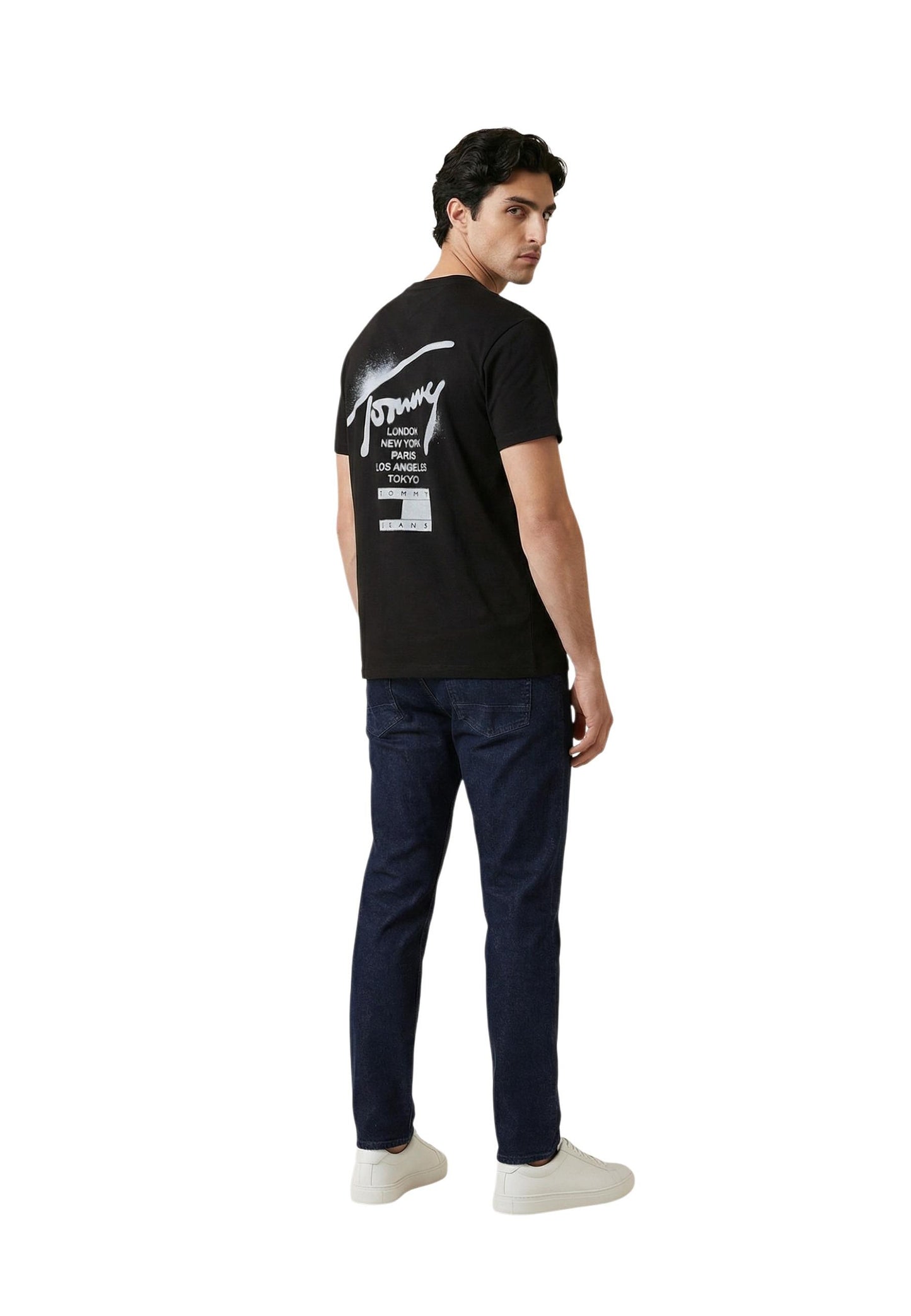 Tommy Hilfiger Jeans T-Shirt Uomo Tommy Hilfiger Jeans DM0DM22553 black  black