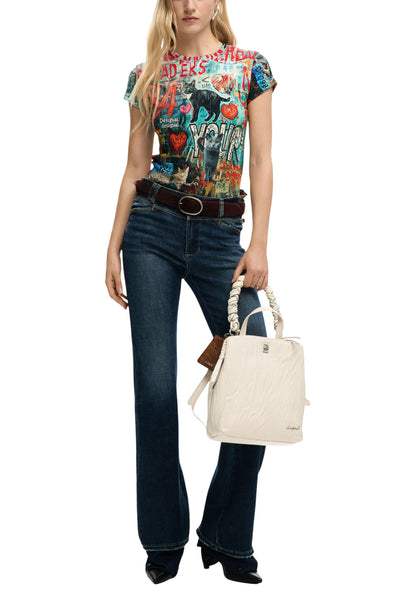 Desigual Borsa Donna Desigual 26SAKP41 beige  beige