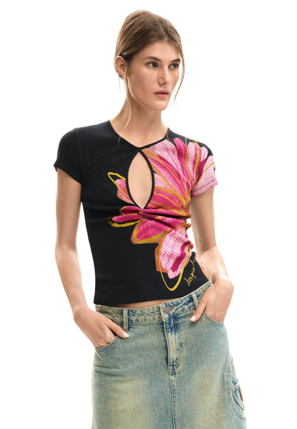 Desigual T-Shirt Donna Desigual 26SWTK05 black  black